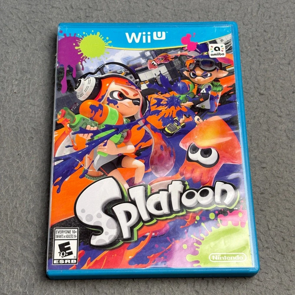 Splatoon Nintendo Wii U Video Game Original Ink Shooter WUP-P-AGME USA